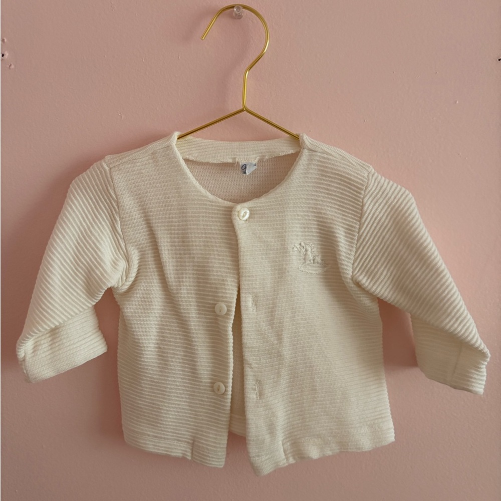 Carter's Cream Button-Up Kids Shirt VINTAGE